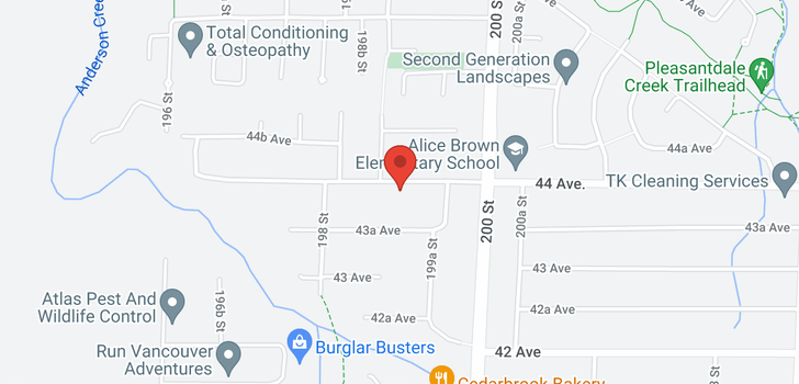 map of 19892 44 AVENUE